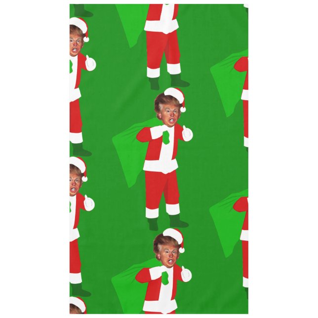 Mantel navidades graciosos de santa donald trump (Anverso)