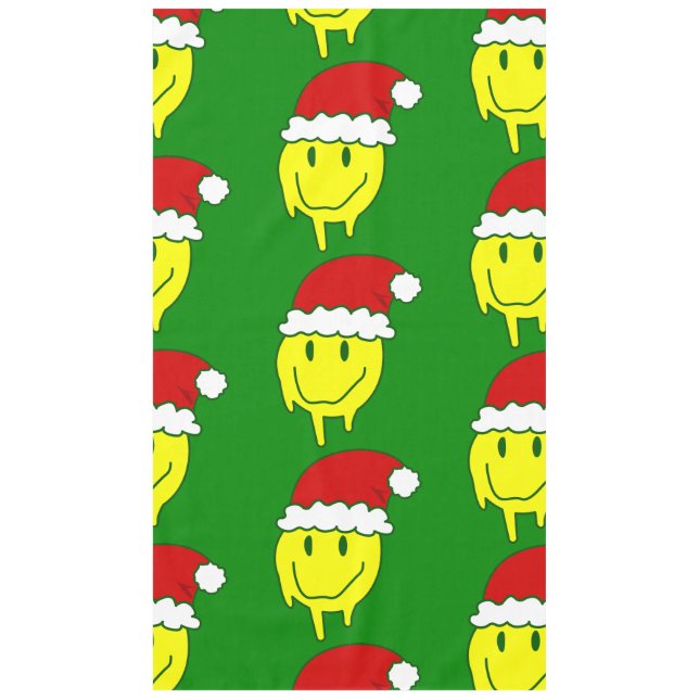 Mantel navidades groovic cara feliz santa goteo (Anverso)