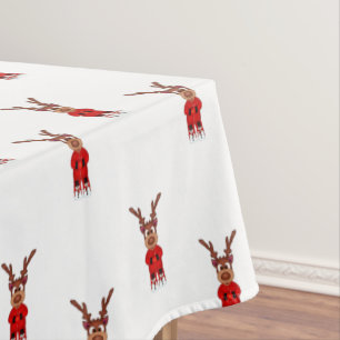 Mantel Navidades Kasky Cute Reindeo Con Chocolate Calient