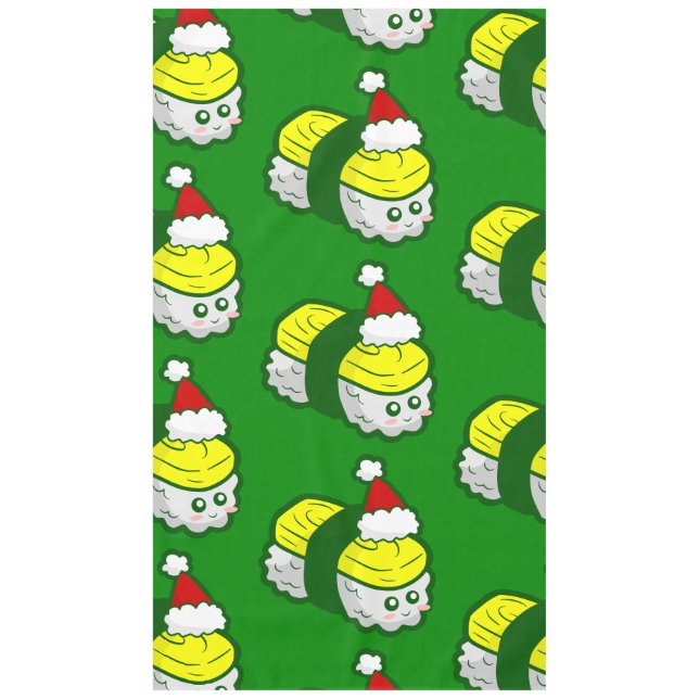 Mantel navidades kawaii tamago sushi santa (Anverso)