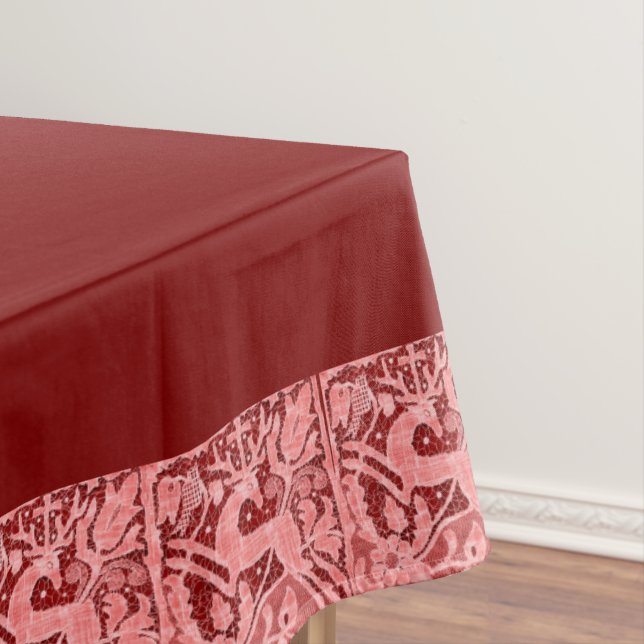 Mantel Navidades Lace de renos 60" x 104" (In Situ)