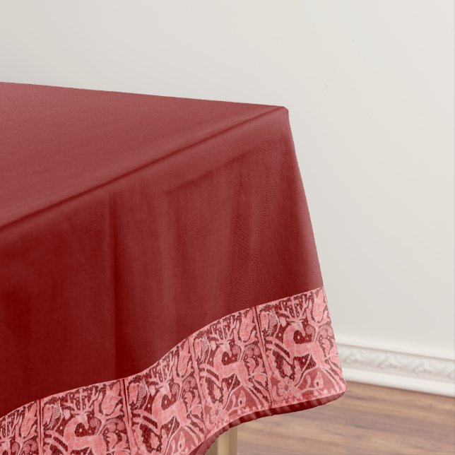 Mantel Navidades Lace de renos de 52" x 70" (In Situ)