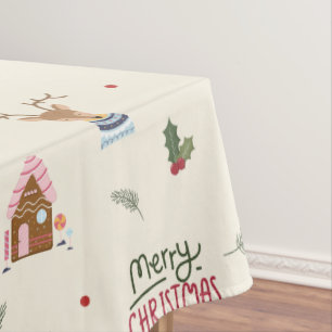 Mantel Navidades lindos Reno Patrón Snowman