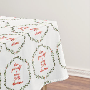 Mantel Navidades más cortos - Holly Wreath Tablecloth