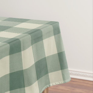 Mantel Navidades modernos de Gingham verde Rústico
