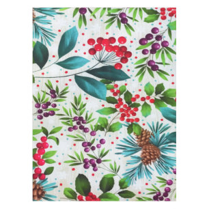 Mantel Navidades Naturaleza de madera de invierno Holly B