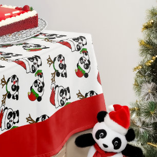 Mantel Navidades Pandas