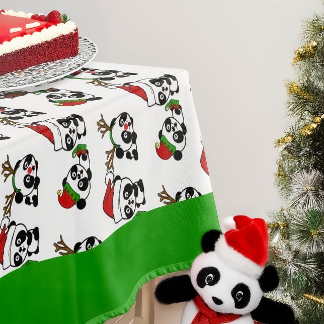 Mantel Navidades Pandas (Subido por el creador)