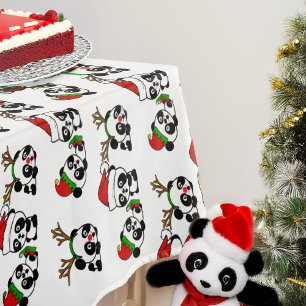 Mantel Navidades Pandas