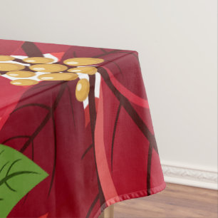 Mantel Navidades Poinsettia