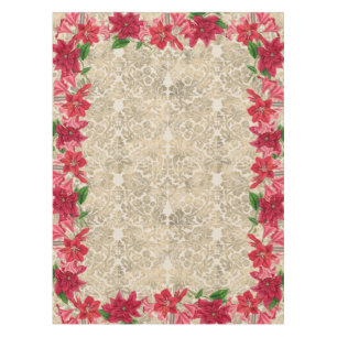Mantel Navidades Poinsettia Amaryllis Tablecloth