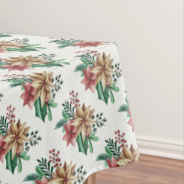 Mantel Navidades Poinsettias