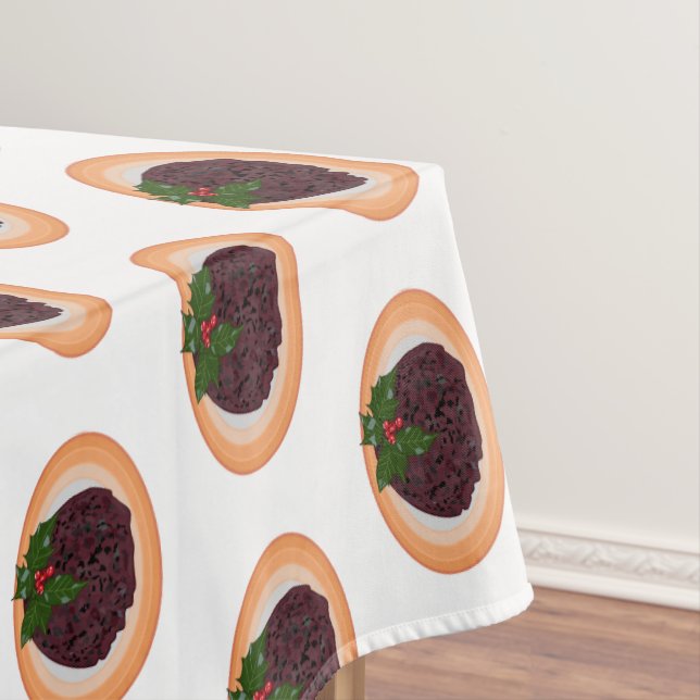 Mantel Navidades pudding personalizado ilustracion (In Situ)