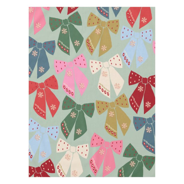 Mantel Navidades retro doblan coqueta (Anverso)