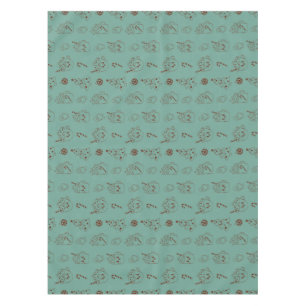 Mantel Navidades Retro Feriado del Cacao Caliente Patrón 