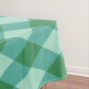 Mantel Navidades Retro Plantas de Diamantes - Verde y Tur