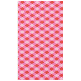 Mantel Navidades Retro Plastre de diamantes - Rojo y Rosa