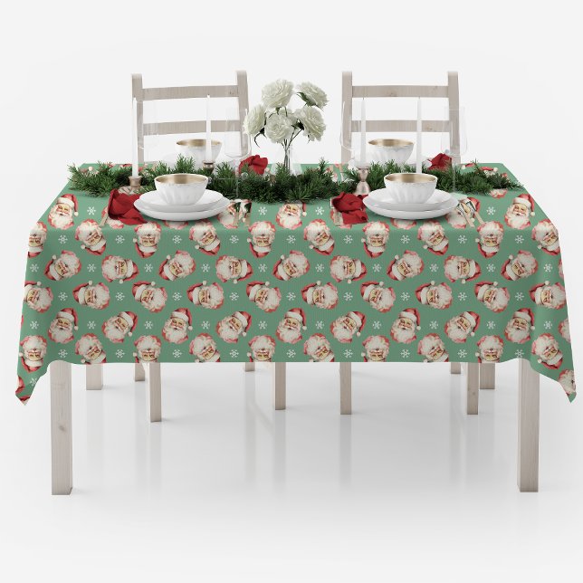 Mantel Navidades Retro Santa Green (Subido por el creador)
