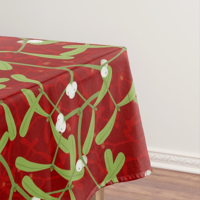 Mantel Navidades Ropa de mesa roja Mistletoe (In Situ)