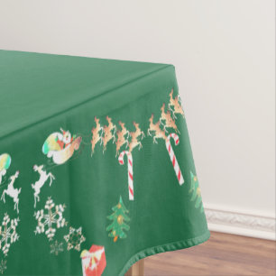 Mantel Navidades Santa y Tablecloth de renos