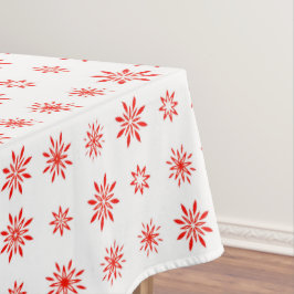 Mantel Navidades simples de patrón floral de invierno bla