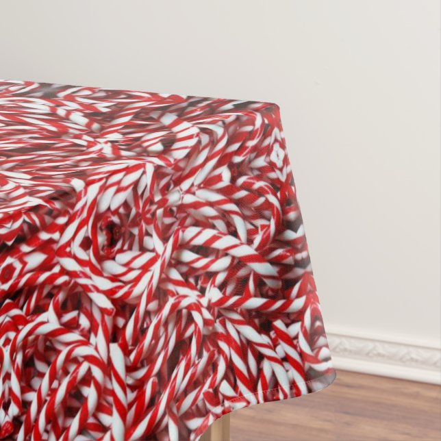 Mantel Navidades Tablecloth, Candy Cane (In Situ)
