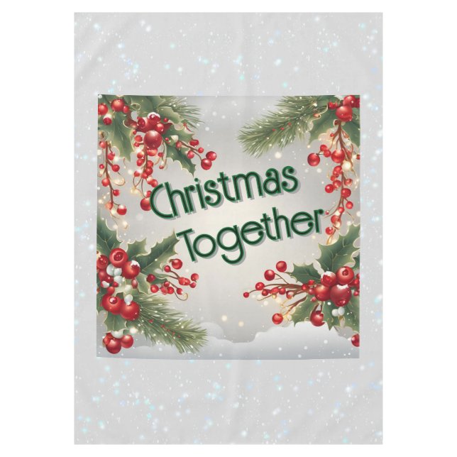Mantel Navidades Tablecloth - editable (Anverso)