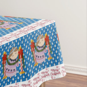 Mantel Navidades Tablecloth, Feliz Navidad, Ángel