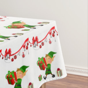 Mantel Navidades Tablecloth, Feliz Navidad, Elf