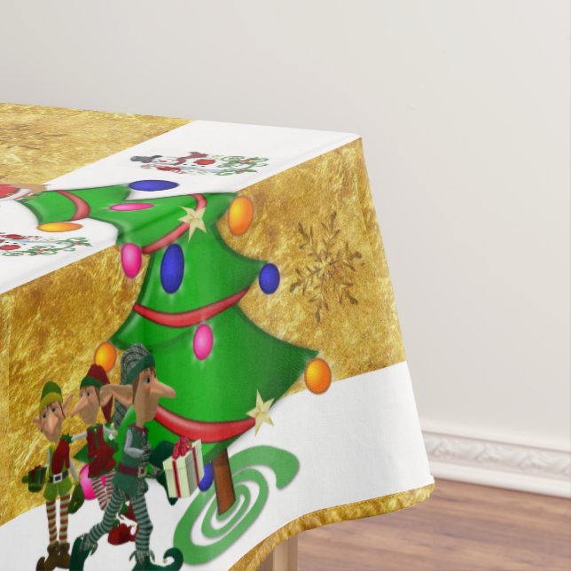 Mantel Navidades Tablecloth, Feliz Navidad, elfo de hombr (In Situ)