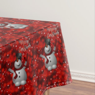 Mantel Navidades Tablecloth, Feliz Navidad, Hombre de Nie