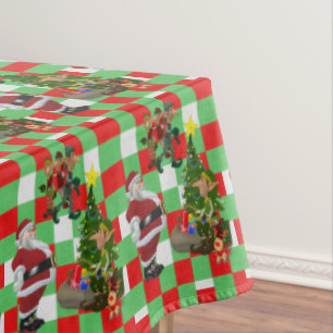 Mantel Navidades Tablecloth, Feliz Navidad, Santa