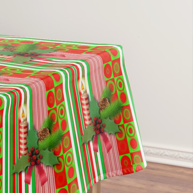 Mantel Navidades Tablecloth, Feliz Navidad, Vela (In Situ)