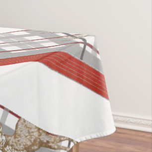 Mantel Navidades Tablecloth, Feliz Reno de Navidad