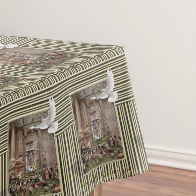 Mantel Navidades Tablecloth, Merry, Jesus Nativity (In Situ)