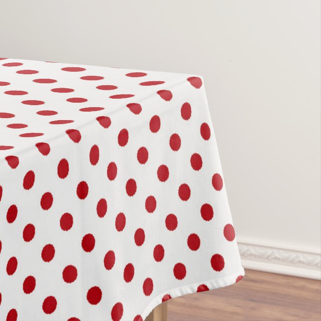 Mantel Navidades Tablecloth Red Polka Dot Polkadot Poka (In Situ)