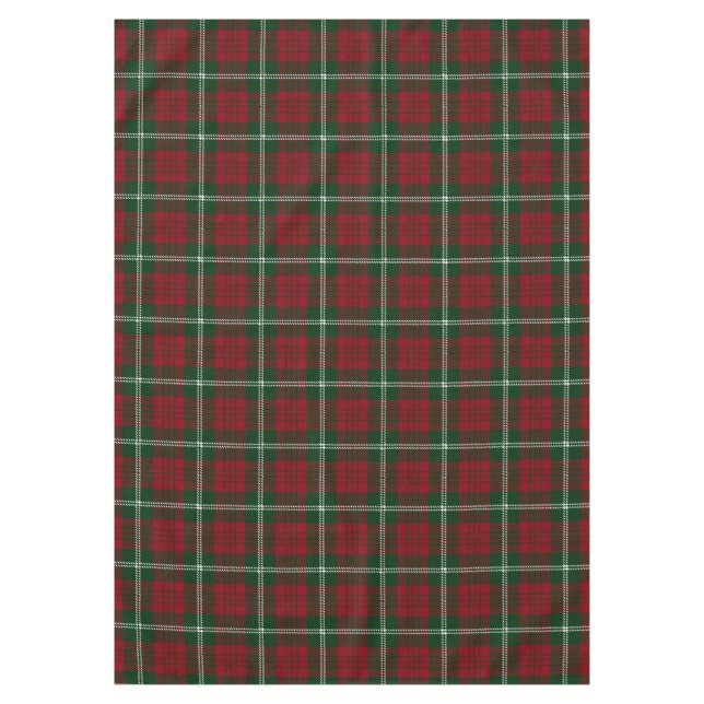 Mantel Navidades Tartan Plaid Scottish Pattern (Anverso)