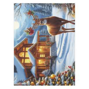 Mantel Navidades/Winter Deer Lodge