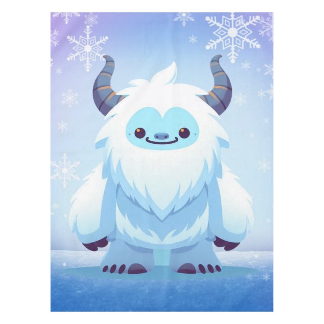 Mantel Navidades/yeti de invierno (Anverso)