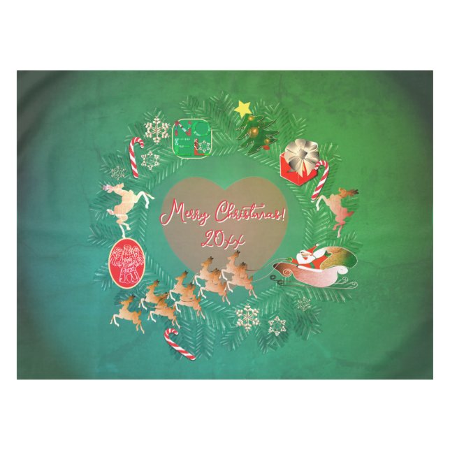 Mantel Navideño (Frente (Horizontal))