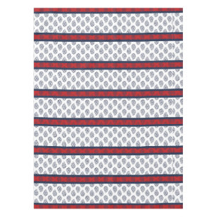 Mantel Navy Paisley sobre las bandas patrióticas