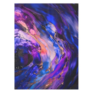 Mantel Nebulosa del espacio púrpura en tinta de alcohol