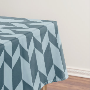 Mantel Negrita Dos Tono Flecha Chevron Tono Azul Tono