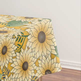 Mantel Negrita Floral Amarillo Sunflower Garden
