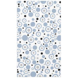 Mantel Negrita Geométrica Azul Pizarra