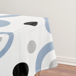 Mantel Negrita Geométrica Azul Pizarra