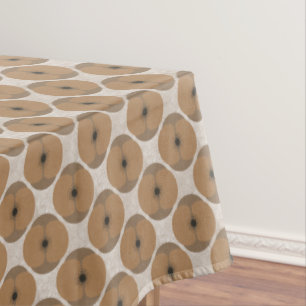 Mantel Negrita Minimalista Floral Texturizada Amapola Mar