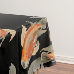 Mantel Negro de los pescados de Koi