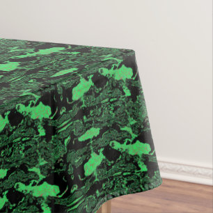 Mantel negro verde de mármol abstracto