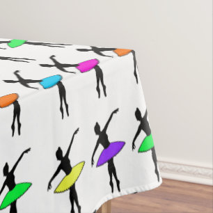 Mantel Neon Tutu Ballerina Ballet Pointe Dance Tablecloth